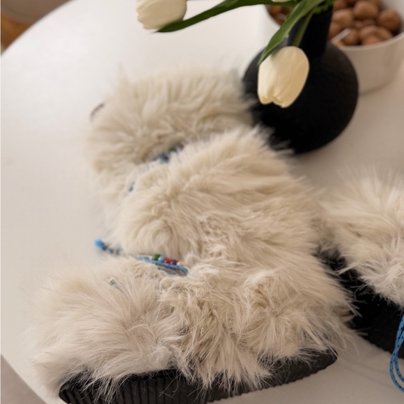 Apres All Day Beaded Boots - Free People Fur Boots - Picture 7 of 12